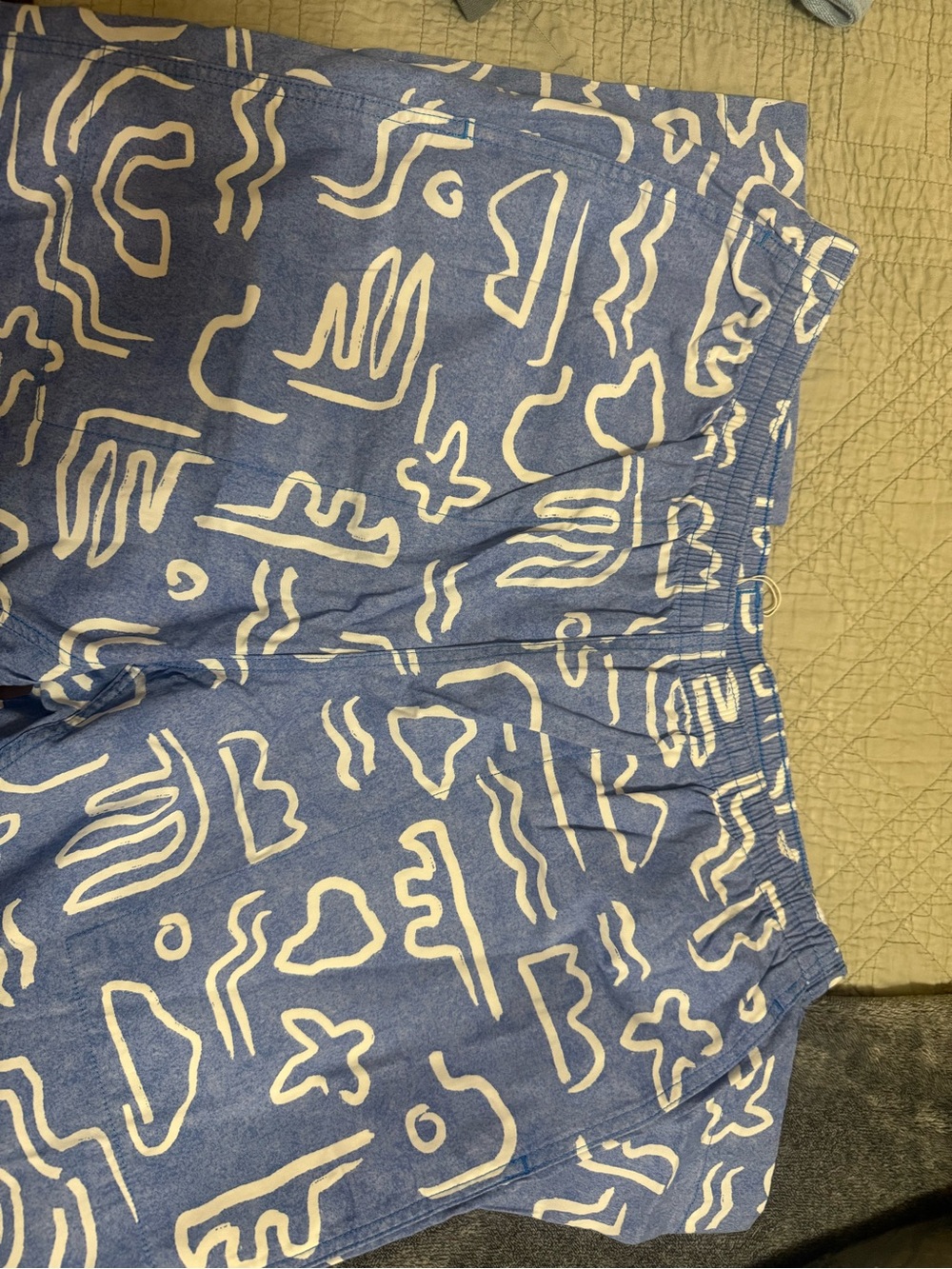 Patagonia white/blue abstract pants - Picture 3 of 3